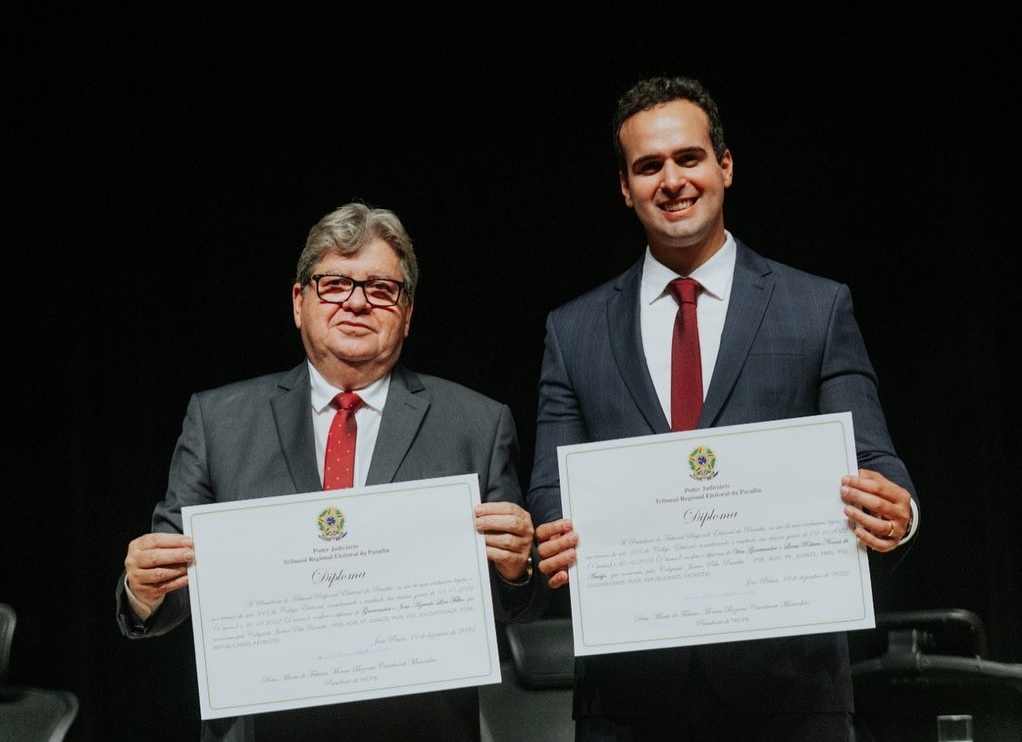 Solenidades alusivas às posses de João Azevêdo e Lucas Ribeiro serão realizadas nos dias 31 de dezembro e 1° de janeiro no Espaço Cultural