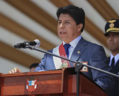 Pedro Castillo. Foto: Jhonel RODRIGUEZ / Peruvian Presidency / AFP