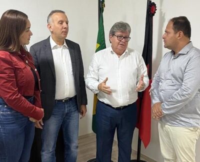 Encontro entre Eduardo Brito e João Azevêdo (Foto: Reprodução/Redes sociais/Eduardo Brito).