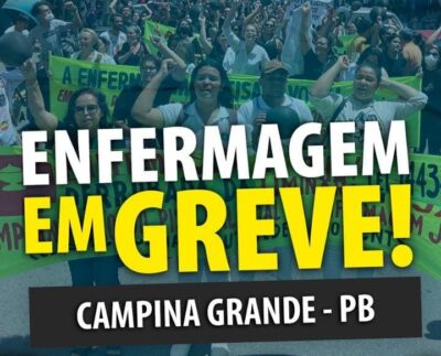 Greve da enfermagem em Campina Grande (Imagem: Reprodução/Ascom/Sintab).