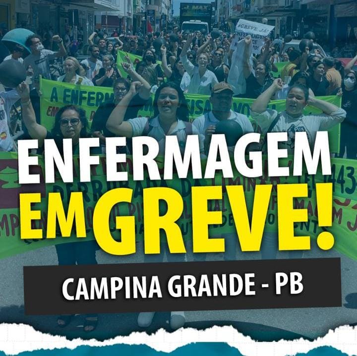 Em meio a greve dos professores, profissionais da enfermagem também agendam ato em CG