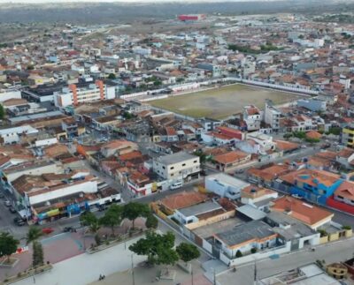 Imagem aérea do município de Esperança (Foto: Divulgação/Captura de tela/Alexandrexxhb).