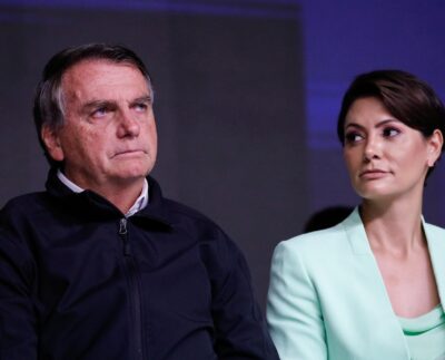 Jair Bolsonaro e Michelle Bolsonaro (Foto: Divulgação/Isac Nóbrega).