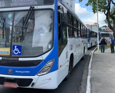 Ônibus em João Pessoa (Foto: Reprodução/Walter Paparazzo).