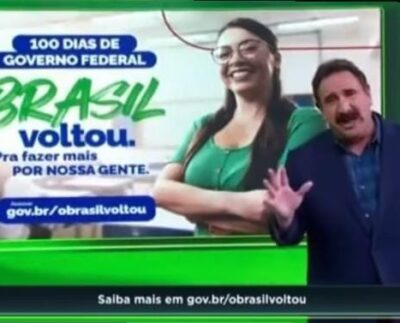 Ratinho faz propaganda para o Governo Federal (Foto: Captura de tela).