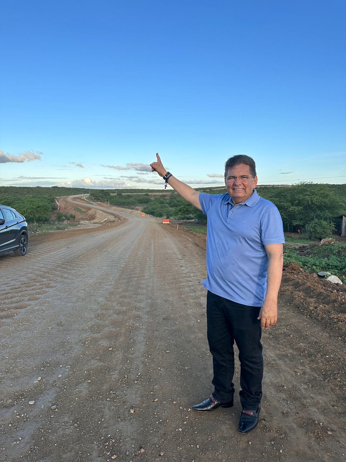 Deputado Adriano Galdino visita obras de mobilidade em Cabaceiras e destaca parceria entre os poderes para o desenvolvimento da região