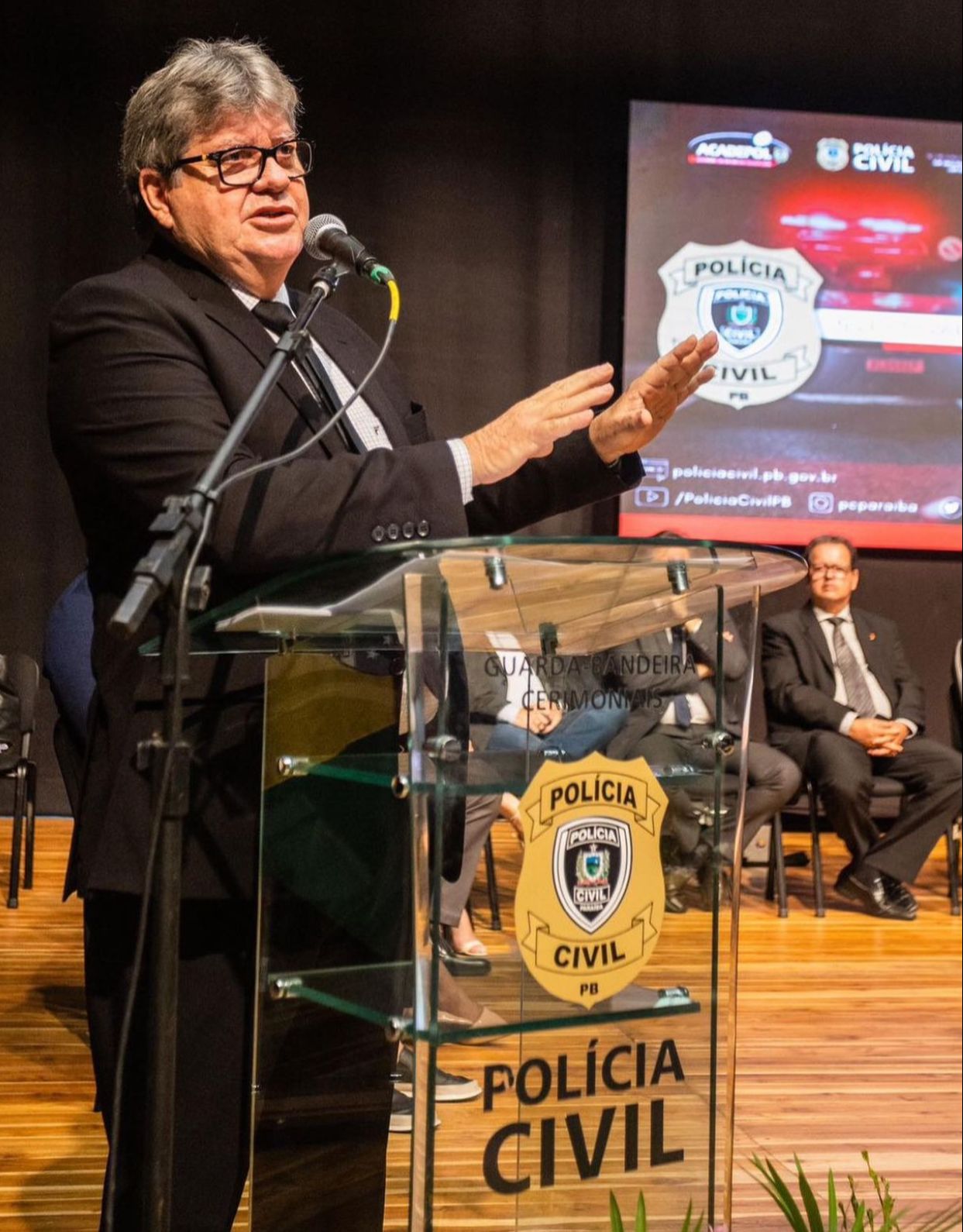 Governador da Paraíba participa de aula inaugural de curso de formação da Polícia Civil com investimentos em segurança pública