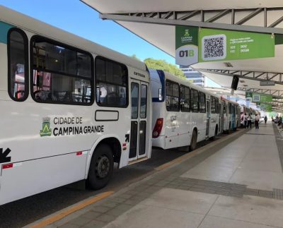 Transporte coletivo em Campina Grande (Foto: Divulgação/Reprodução/Artur Lira/TV Paraíba).