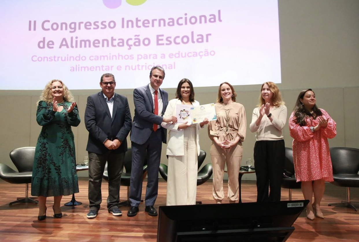 Escola Municipal Padre Galvão de Pocinhos é premiada no Congresso Internacional de Alimentação Escolar