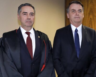 Ministro Luís Roberto Barroso e Jair Bolsonaro (Foto: Divulgação/Imagem disponível na internet).