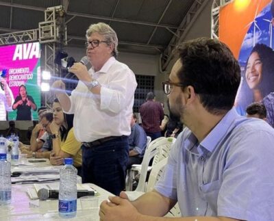 João Azevêdo e Tibério Limeira (Foto: Divulgação/Reprodução/Redes Sociais/Tibério Limeira).