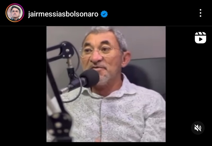 Jair Bolsonaro posta vídeo de prefeito paraibano reclamando dos repasses de verba do Governo Lula para o município