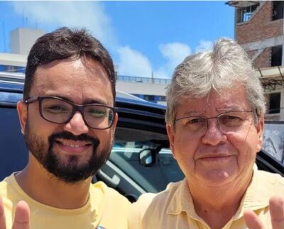 Tibério Limeira e João Azevêdo (Foto: Divulgação/Reprodução/Tibério Limeira).