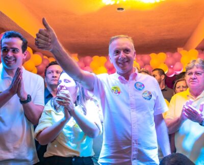 Lucas Ribeiro, Aguinaldo Ribeiro e João Azevêdo (Foto: Divulgação/Reprodução/Rafael Passos).