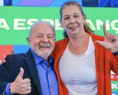 Lula e Ana Moser (Foto: Divulgação/Reprodução/Ricardo Stuckert).