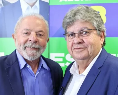 Lula e João Azevêdo (Foto: Divulgação/Reprodução/Ascom).