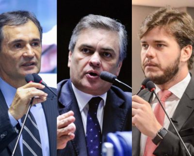 Romero Rodrigues, Cássio Cunha Lima e Bruno Cunha Lima (Foto: Divulgação/Reprodução/Paraíba Online/Agência Senado/Imagem disponível na internet).