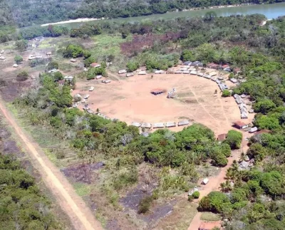 Desmatamento em terras indígenas (Foto: Divulgação/Reprodução/Agência Brasil).