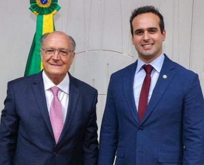 Geraldo Alckmin e Lucas Ribeiro (Foto: Divulgação/Reprodução/Ricardo Nunes).