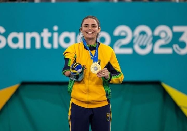 Paraibana conquista bicampeonato no Parapan 2023 na modalidade Parataekwondo