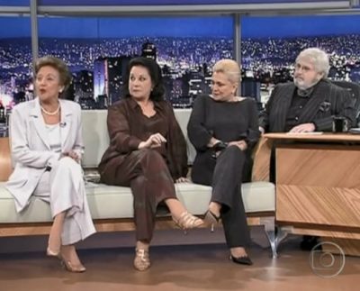 Nair Belo, Lolita Rodrigues, Hebe Camargo e Jô Soares (Foto: Divulgação/Reprodução/Arquivo/TV Globo).