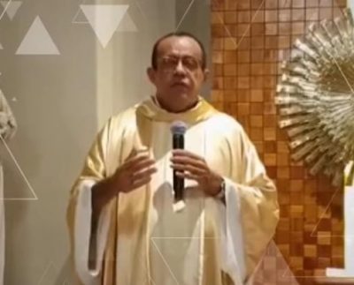 Padre Edígio (Foto: Divulgação/Reprodução/Captura de tela/Redes sociais/Fantástico).