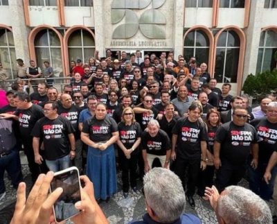 Protesto contra a crise do FPM (Foto: Divulgação/Reprodução/Redes Sociais/Ricardo Pereira).