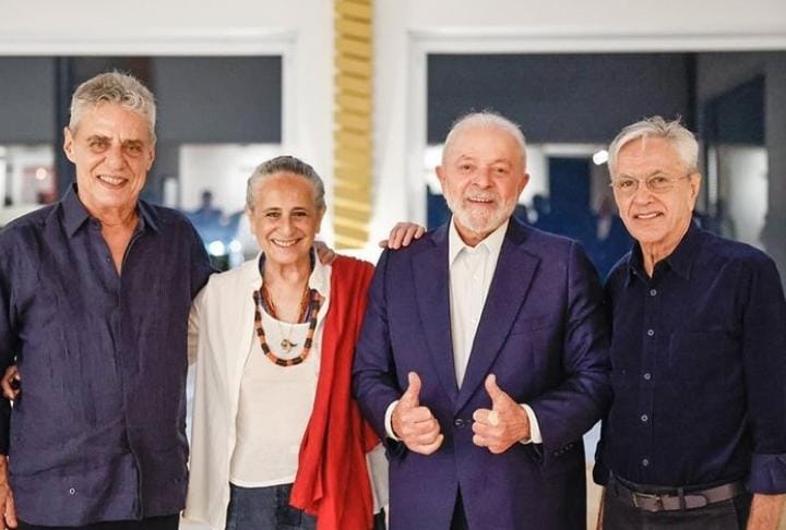 Lula se encontra com Chico Buarque, Maria Bethânia e Caetano Veloso; confira os detalhes