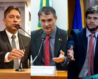 Fábio Ramalho, Romero Rodrigues e Bruno Cunha Lima (Foto: Divulgação/Reprodução/Autores não identificados/Imagens disponíveis na internet).