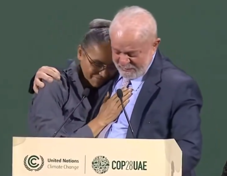 Lula se emociona em discurso na COP-28 e chora ao lado de Marina Silva; confira o motivo