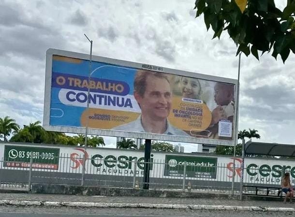 Romero espalha outdoors por Campina Grande e esquenta clima eleitoral para 2024; confira