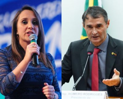 Renata Abreu e Romero Rodrigues (Foto: Divulgação/Reprodução/Autor não identificado/Najara Araujo/Câmara dos Deputados).