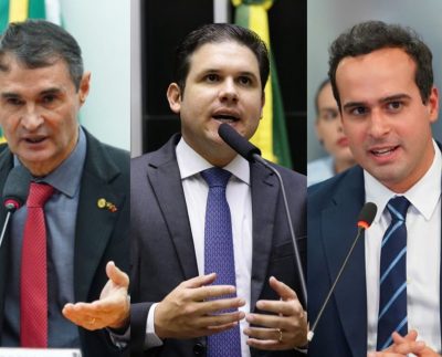 Romero Rodrigues, Hugo Motta e Lucas Ribeiro (Foto: Divulgação/Reprodução/Imagens disponíveis na internet).