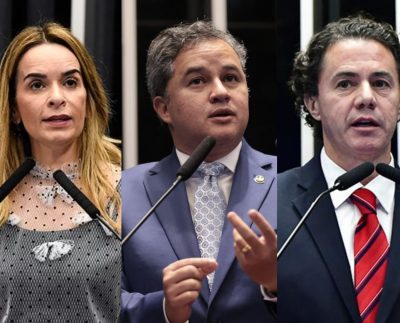 Senadores da Paraíba (Foto: Divulgação/Reprodução/Waldemir Barreto/Agência Senado/União Brasil/Jefferson Rudy/Agência Senado).