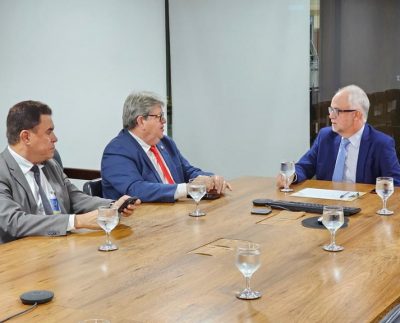 João Azevêdo em audiência em Brasília (Foto: Divulgação/Reprodução/Autor não identificado/Ascom).