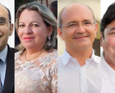 Prefeito Dr. Talles, Prefeita Luciene, Prefeitos Laurinho Maia e Kadson Monteiro - Foto Reprodução